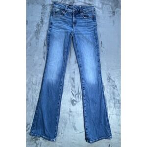 American Eagle Kick Boot Jeans Medium Wash Women US 00 Regular